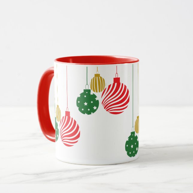 Taza Adornos de Navidad Colgantes (Anverso izquierdo)