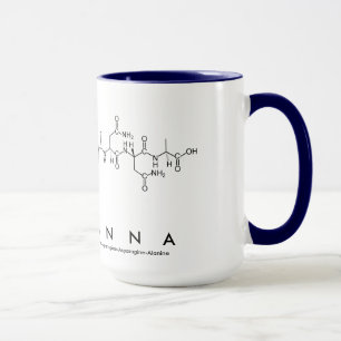 Taza Adrianna peptide name mug