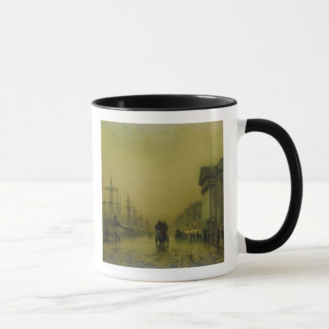 Taza Aduanas H de los muelles de Juan Atkinson Grimshaw (Derecha)