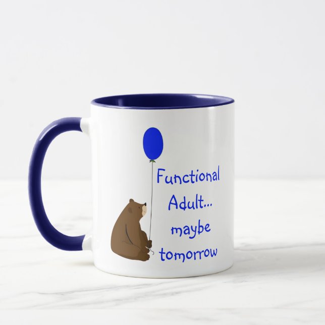 Taza Adulto Funcional Quizás Mañana Cita (Izquierda)
