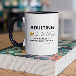 Taza Adulto gracioso no recomendaría