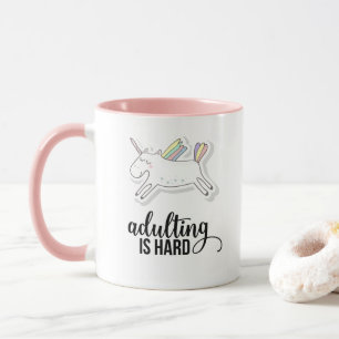 Taza Adultos es una unicornio divertida