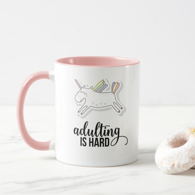 Taza Adultos es una unicornio divertida (Con donut)