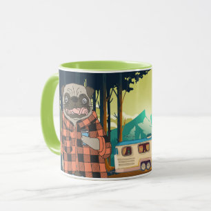 Taza Adventure Pug Mug