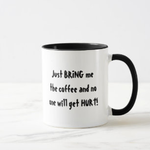 TAZA ADVERTENCIA DEL CAFEÍNA