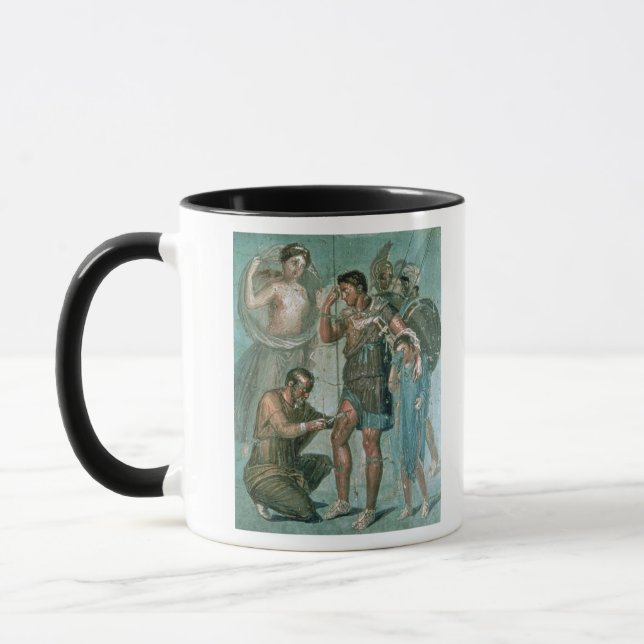 Taza Aeneas hirió, de Pompeya (Izquierda)