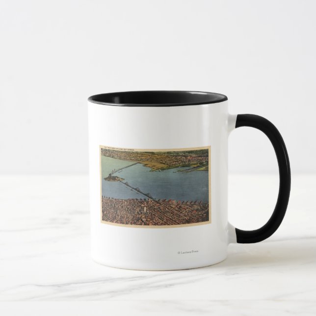Taza Aerial, Puente de la Bahía de San Francisco-Oaklan (Derecha)