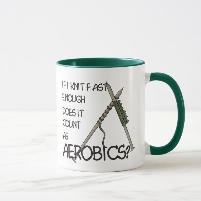 Taza Aeróbicos que hacen punto (Derecha)