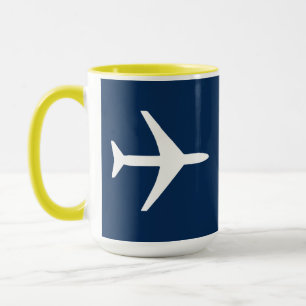Taza Aeronave piloto de aviones Funky