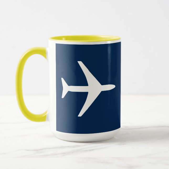 Taza Aeronave piloto de aviones Funky (Izquierda)