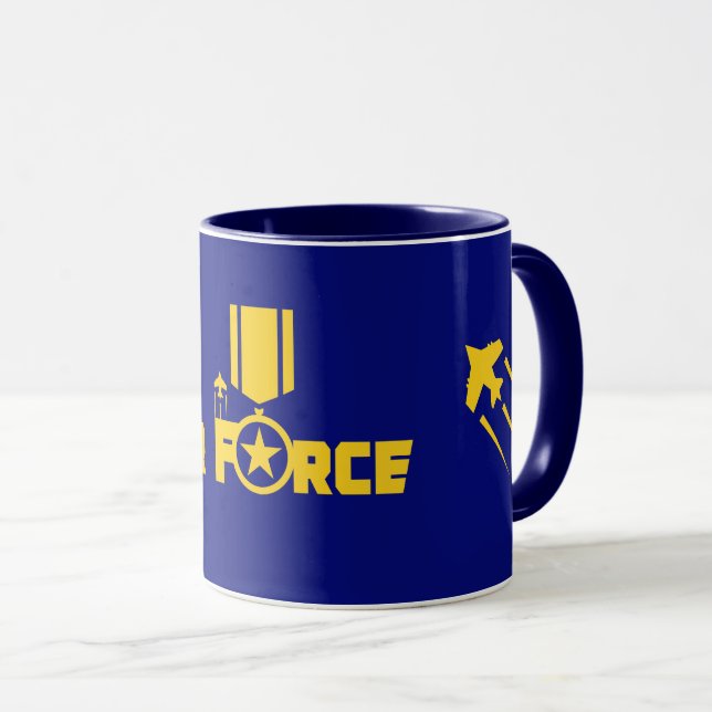 Taza Aeronaves de la Fuerza Aérea de la Estrella Milita (Anverso derecho)