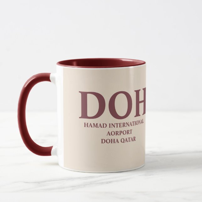 Taza Aeropuerto de Doha (Izquierda)