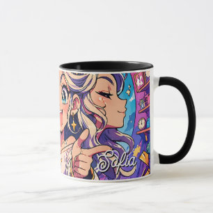 Taza Aesthetic Gemini Anime Custom Combo Mug