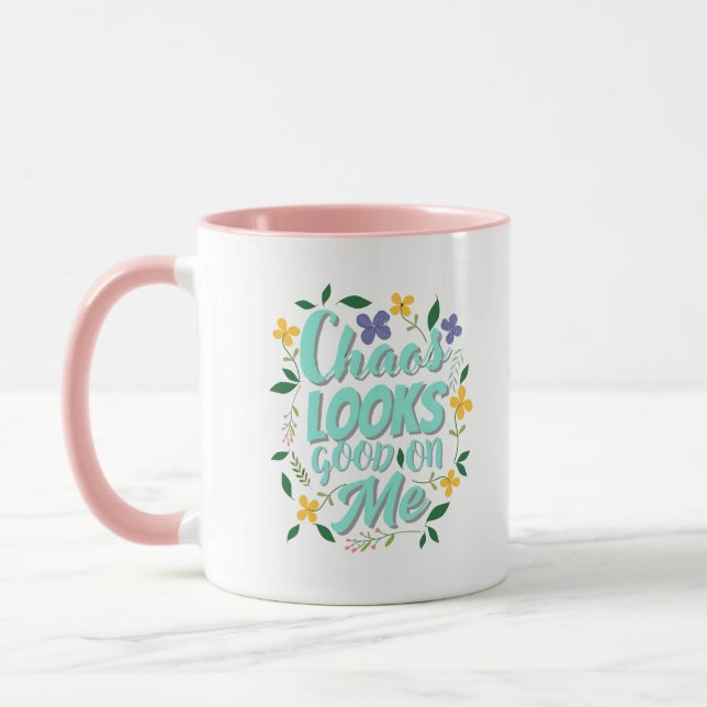 Taza Aesthetic Quote Coffee Mug  (Izquierda)