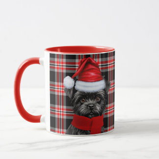 Taza Affenpinscher Dog Lover Navidades de vacaciones