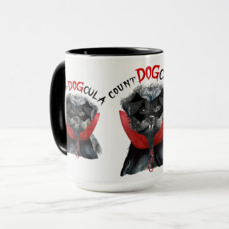 Taza Affenpinscher Funny Count DOGcula Halloween
