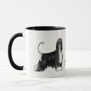 Taza Afgano black&tan