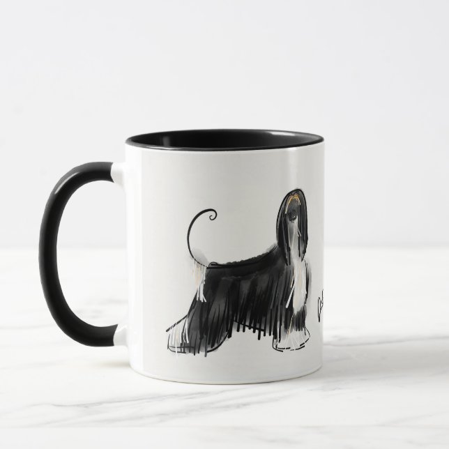 Taza Afgano black&tan (Izquierda)
