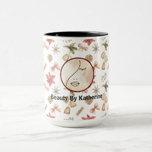 Taza Afiche de la mujer de la belleza de la cara
