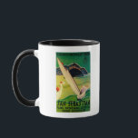 Taza Afiche de San Sebastián<br><div class="desc">Afiche de San Sebastián Vintage - Europa fue creado en 1930. Esta imagen representa escenas de San Sebastián,  España.</div>