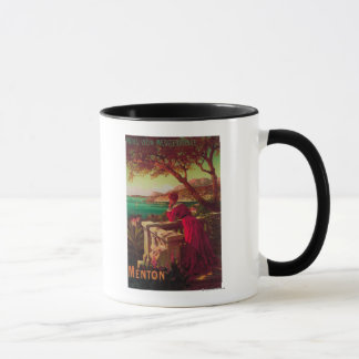 Taza Afiche de viaje de la Riviera Francesa # 2