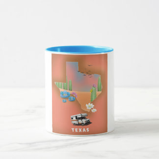 Taza Afiche de viaje de Texas