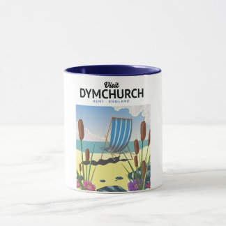 Taza Afiche de viaje marítimo de Dymchurch Kent