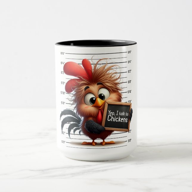 Taza Afiche Gracioso En El Departamento De Policía. (Centro)
