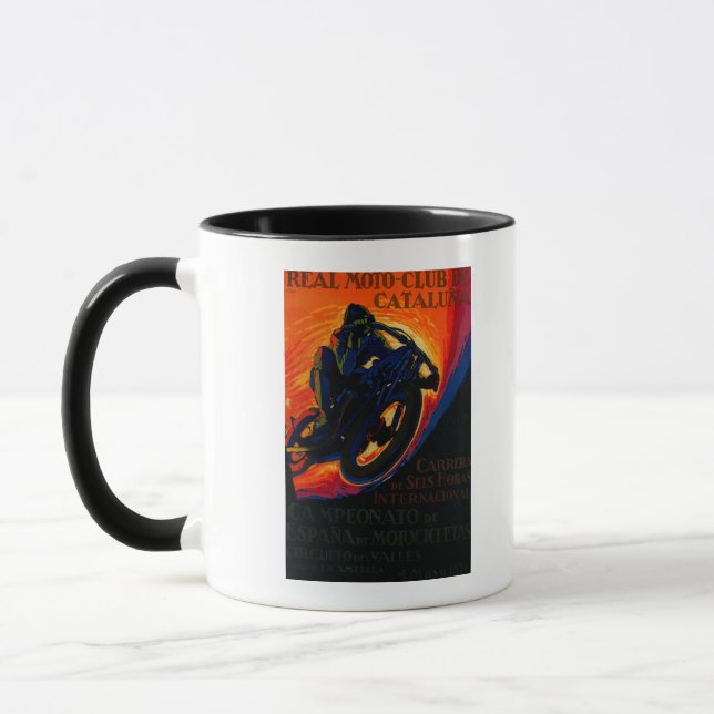 Taza Afiche original del Moto Club RealEurope (Izquierda)