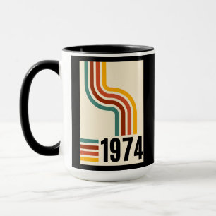 Taza Afiche retro vintage de 1974 Café Mug