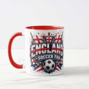 Taza AFICIONADO DE FÚTBOL DE INGLATERRA Aficionado de f
