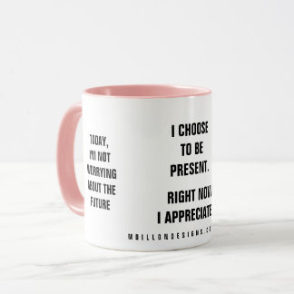 Taza Afirmación del pasado presente futuro