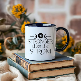 Taza Afirmación Minimalista de Boho en blanco y negro s