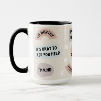 Taza Afirmación Mug con citas positivas