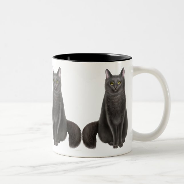 Taza afortunada de los gatos negros (Derecha)