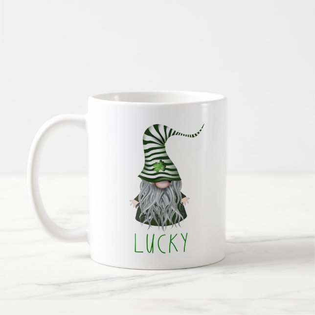 Taza afortunada del día de St Patrick irlandés del (Izquierda)