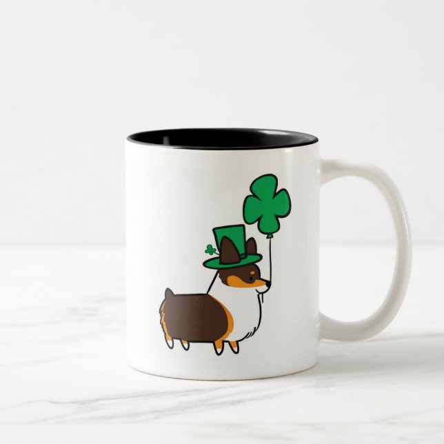 Taza afortunada el | CorgiThings del trébol del (Derecha)