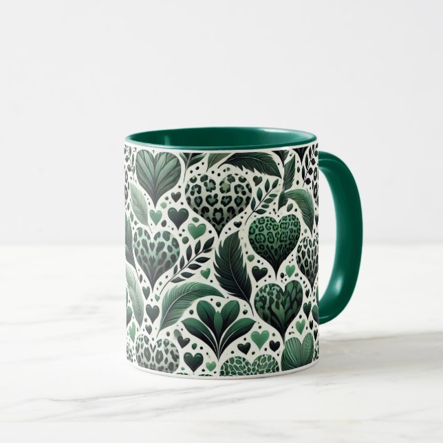 Taza Afortunado En El Amor (Anverso derecho)