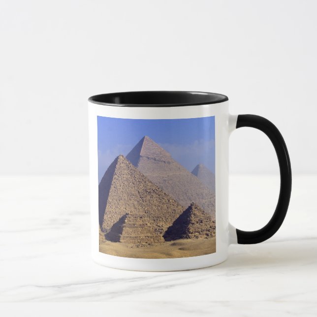 Taza África, Egipto, El Cairo, Giza. Grandes pirámides (Derecha)
