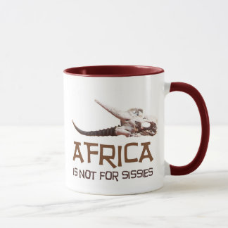 Taza África no está para las mariquitas: Cráneo