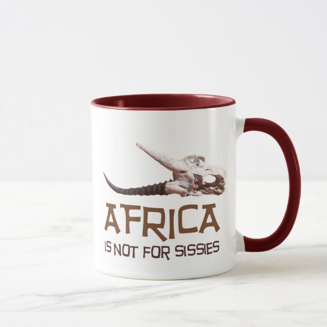 Taza África no está para las mariquitas: Cráneo