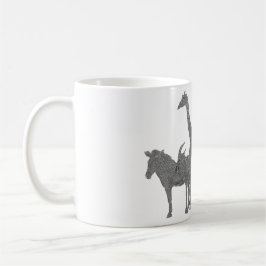 Taza africana de la fauna