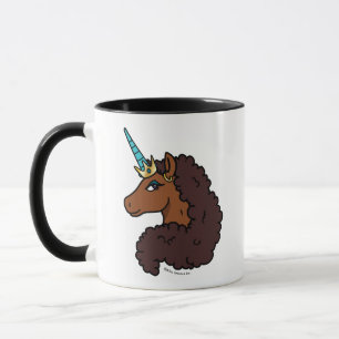Taza Afro Unicornio   Único