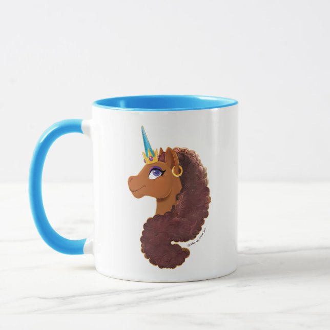 Taza Afro Unicornio | Único (Izquierda)