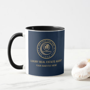 Taza Agente de Bienes Raíces Marca de Propiedad con L