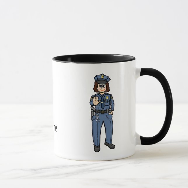 Taza Agente de Patrulla Fronteriza de EE.UU. Nombre Mug (Derecha)