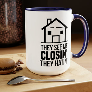 Taza Agente Inmobiliario Realtor Me Ven Cerrando Cute