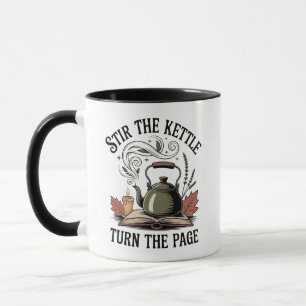 Taza Agitar el hervidor de agua da la vuelta a la págin