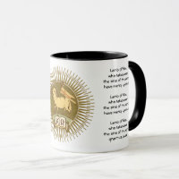 Agnus Dei (Cordero de Dios) con oraciones de café 