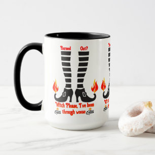 Taza ¿Agotado? Bruja, por favor